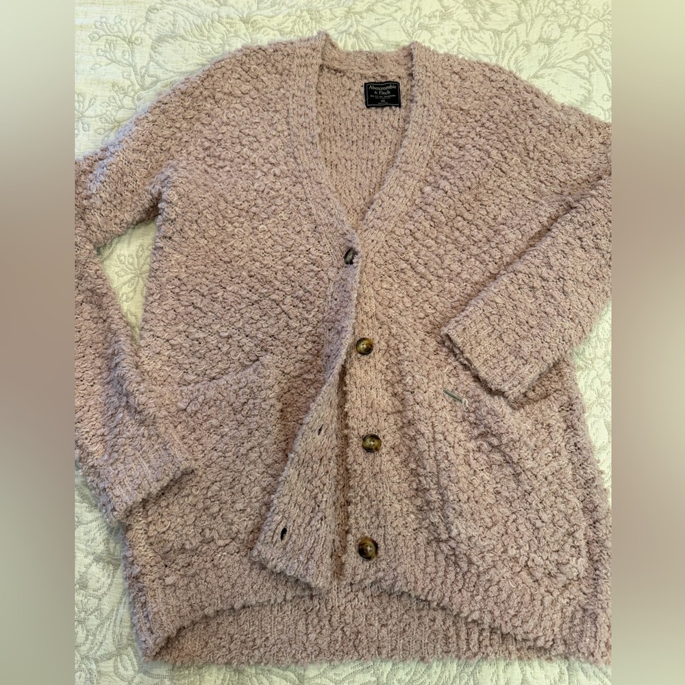 Abercrombie & Fitch Soft Pink Cardigan xs y2k